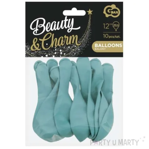 balony beauty and charm pastelowe lazurowy godan 12 10 szt