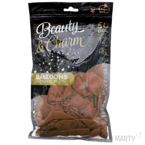 balony beauty and charm pastelowe rdzawy godan 12 50 szt