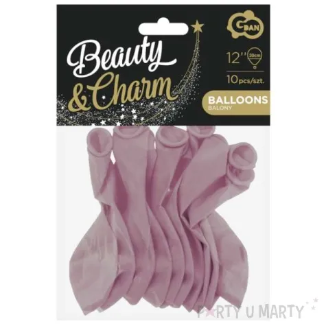 balony beauty and charm pastelowe rozowe brudne godan 12 10 szt
