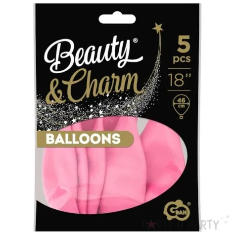 balony beauty and charm pastelowe rozowy godan 18 5 szt