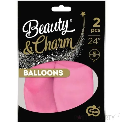 balony beauty and charm pastelowe rozowy godan 24 2 szt
