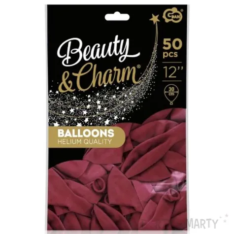 balony beauty and charm pastelowe sliwkowy godan 12 50 szt