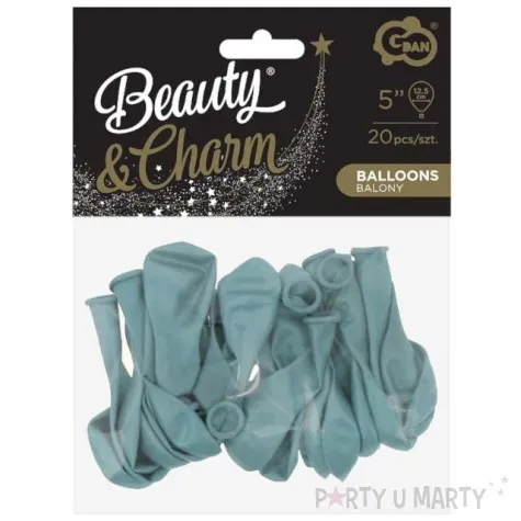 balony beauty and charm pastelowe szaro niebieski godan 5 20 szt