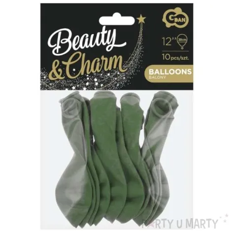 balony beauty and charm pastelowe szaro zielony godan 12 10 szt