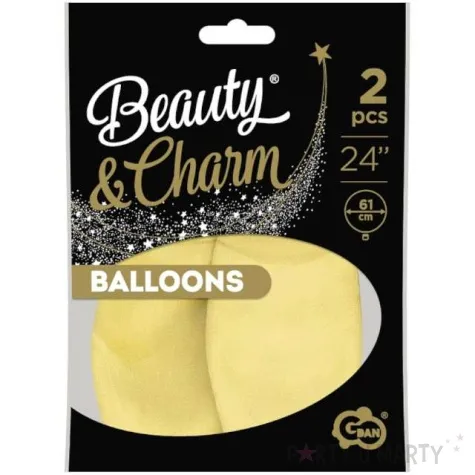 balony beauty and charm pastelowe waniliowy godan 24 2 szt