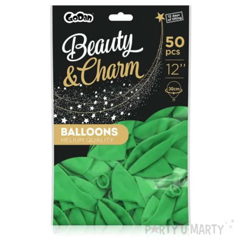 balony beauty and charm pastelowe zielone godan 12 50 szt