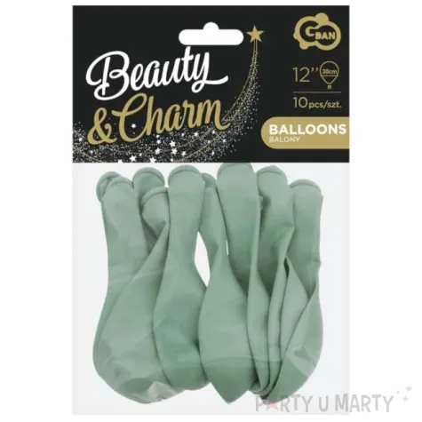 balony beauty and charm pastelowe zielony blady godan 12 10 szt