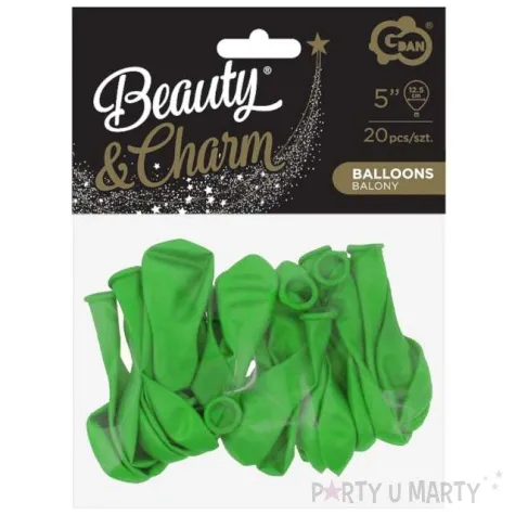balony beauty and charm pastelowe zielony godan 5 20 szt