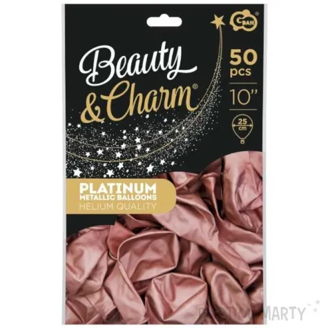 balony beauty and charm platynowe czerwone jasne godan 10 50 szt