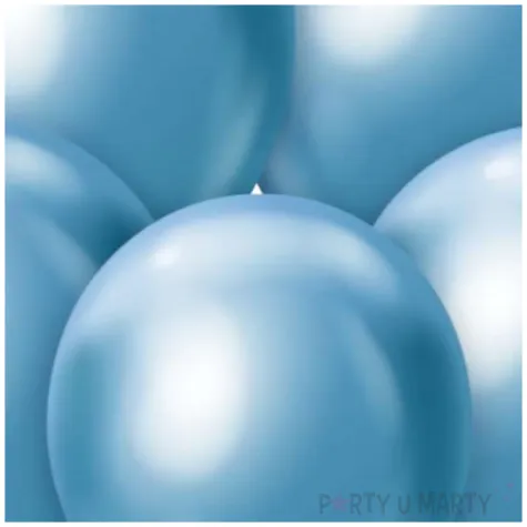 balony beauty and charm platynowe niebieski jasny godan 18 5 szt