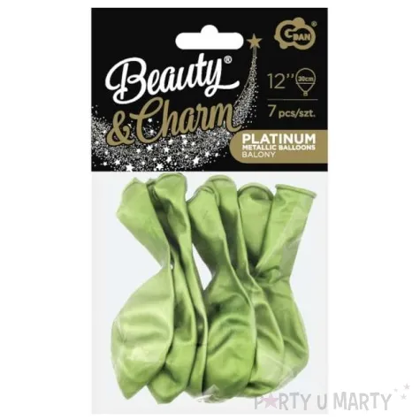 balony beauty and charm platynowe oliwkowe godan 12 7 szt