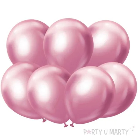balony beauty and charm platynowe rozowe jasne godan 12 7 szt