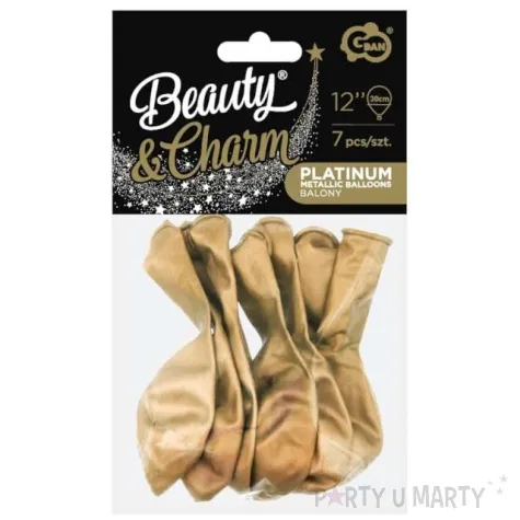 balony beauty and charm platynowe zlote godan 12 7 szt