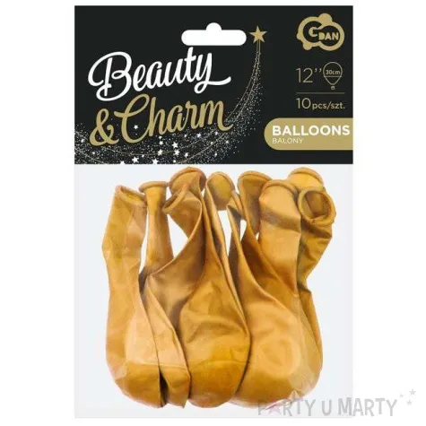 balony beauty and charm zloty metalik godan 12 10 szt