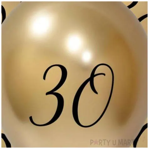 balony beauty charm liczba 30 zloty godan 12 5 szt