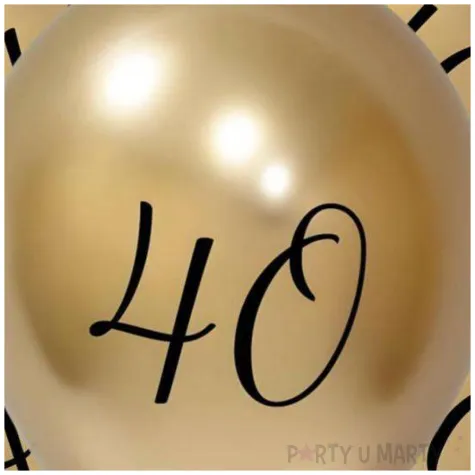 balony beauty charm liczba 40 zloty godan 12 5 szt