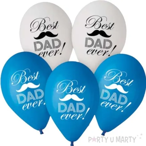 balony best dad ever dzien ojca pastel mix godan 12 5 szt