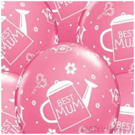 balony best mum rozowe qualatex 11 6 szt