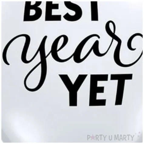 balony best year yet transparentne qualatex 11 25 szt