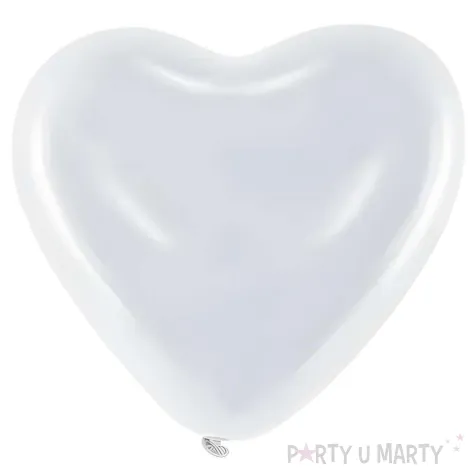 balony biale serca dekoracja na pierwsza komunie swieta wesele slub chrzest 50 szt