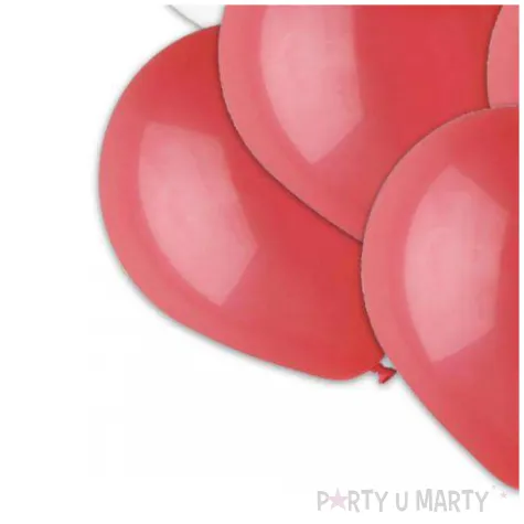 balony bialo czerwoni 10 10 szt