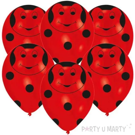 balony biedronka czerwony amscan 11 6 szt