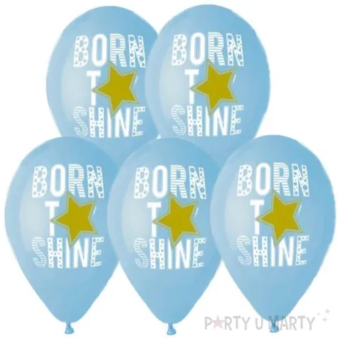 balony born to shine zlota gwiazda niebieski gemar 13 5 szt