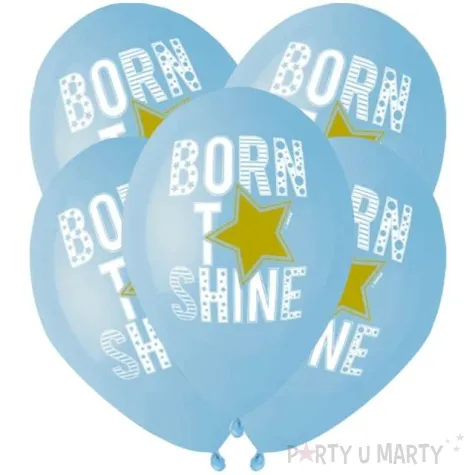 balony born to shine zlota gwiazda niebieski gemar 13 5 szt
