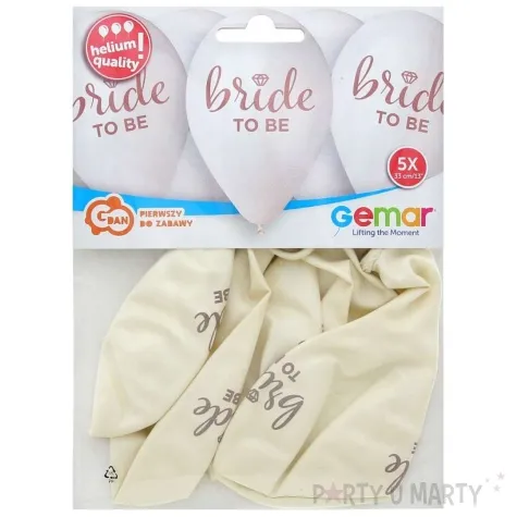 balony bride to be bialy gemar 13 5 szt