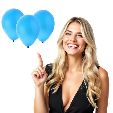 balony bronisze pastel niebieskie godan 10 100 szt