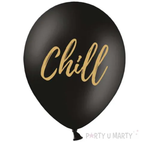 balony candy bar chill dance floor drinks photo booth czarne partydeco 6 szt