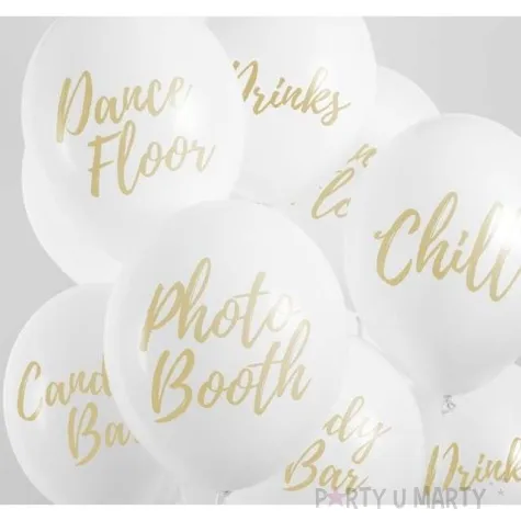 balony candy bar chill dance floor drinks photo booth pastel biale 12 strong 5 szt
