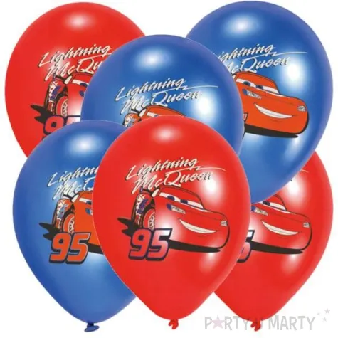 balony cars auta pastel mix amscan 11 6 szt