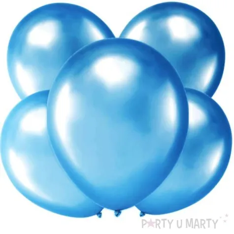balony chrom blekitne partypal 12 5 szt