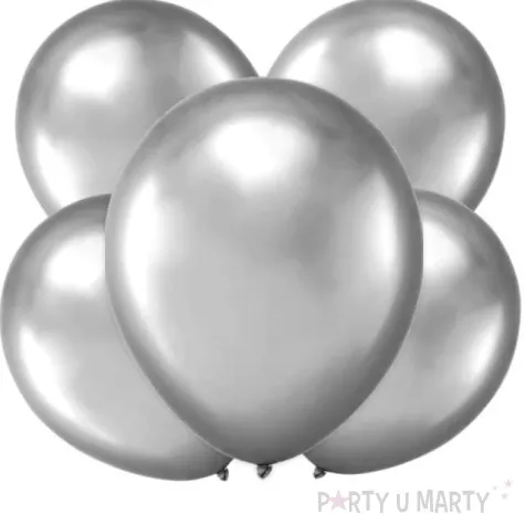 balony chrom srebrne partypal 12 5 szt