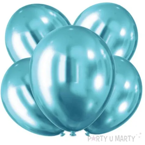 balony chromowane blekitne arpex 12 5 szt