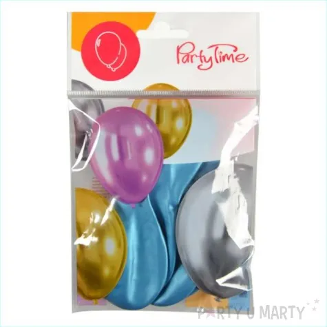 balony chromowane blekitne arpex 12 5 szt