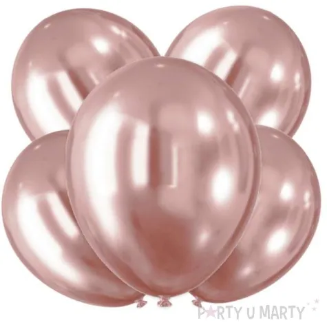 balony chromowane rozowe arpex 12 5 szt