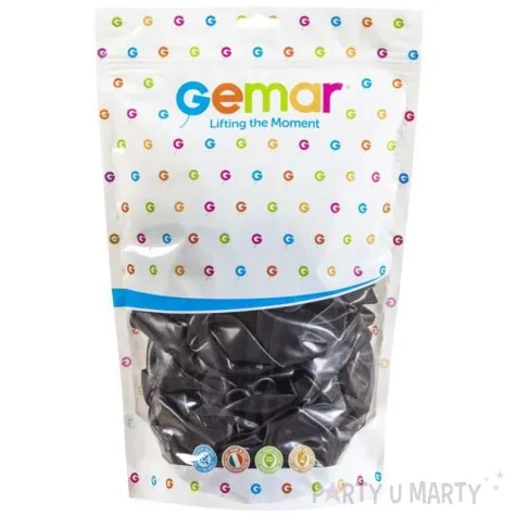 balony classic metalic czarne gemar 13 50 szt