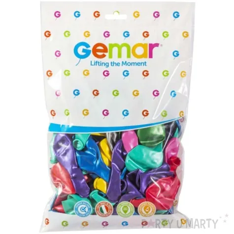 balony classic metalik mix gemar 8 100 szt