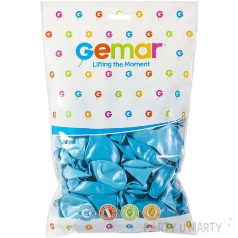 balony classic niebieski jasny metalik gemar 13 50 szt