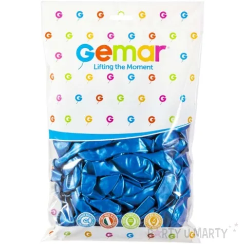 balony classic niebieski metalik gemar 8 100 szt