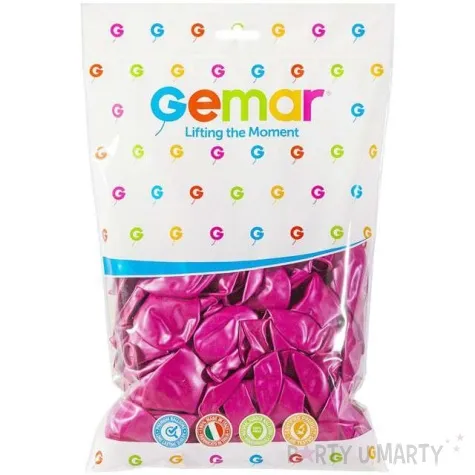 balony classic rozowy metalik gemar 10 100 szt
