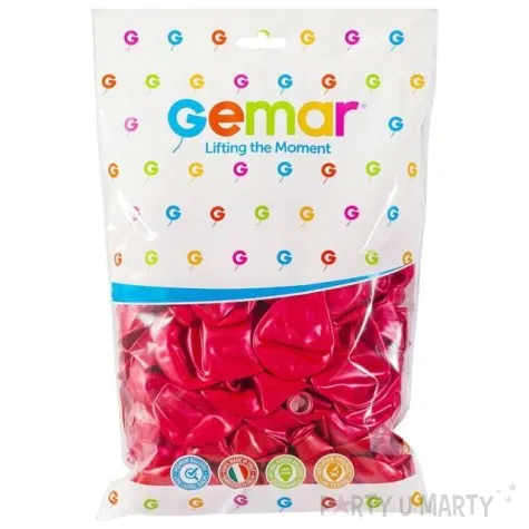 balony classic wisniowy metalik gemar 10 100 szt