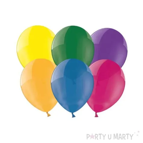 balony crystal mix partydeco 10 100 szt
