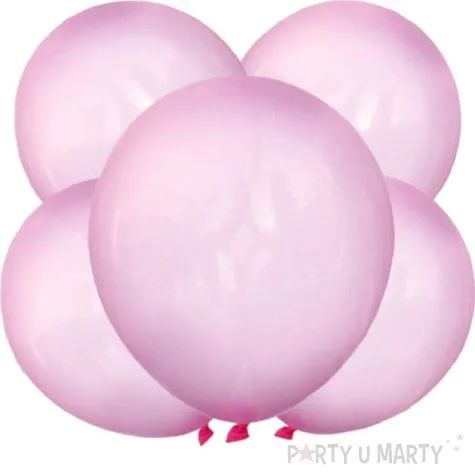 balony crystal rozowe dekoracje polska 12 5 szt