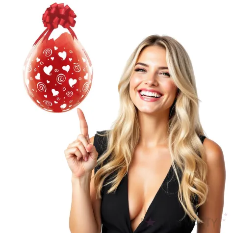 balony crystal serduszka i spirale czerwone qualatex 18 25 szt