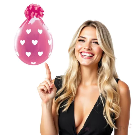 balony crystal serduszka rozowe qualatex 18 25 szt