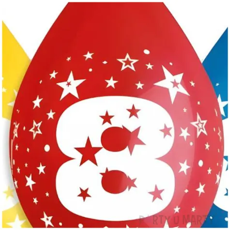 balony cyfra 8 wiszaca mix gemar 12 5 szt