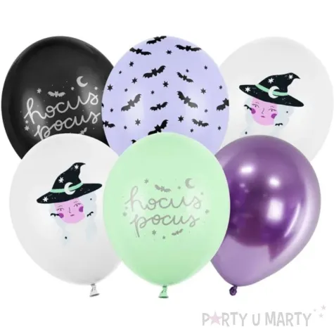 balony czarownica hocus pocus partydeco 12 6 szt